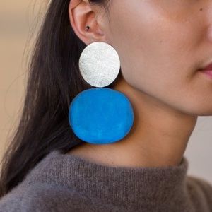 Skye Earrings by Annie Costello Brown in Silver
